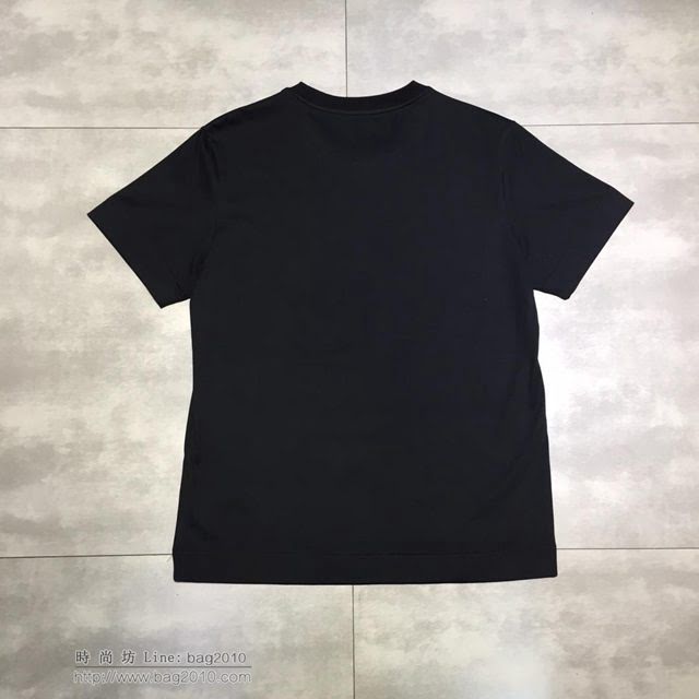 Fendi男短袖 19春夏新款 芬迪黑色T恤  tzy1650